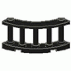 Part 30056 Black Fence Spindled 4 x 4 x 2 Quarter Round 